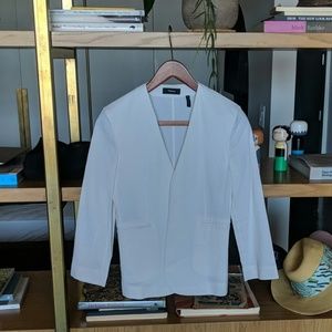 Theory open front linen summer blazer